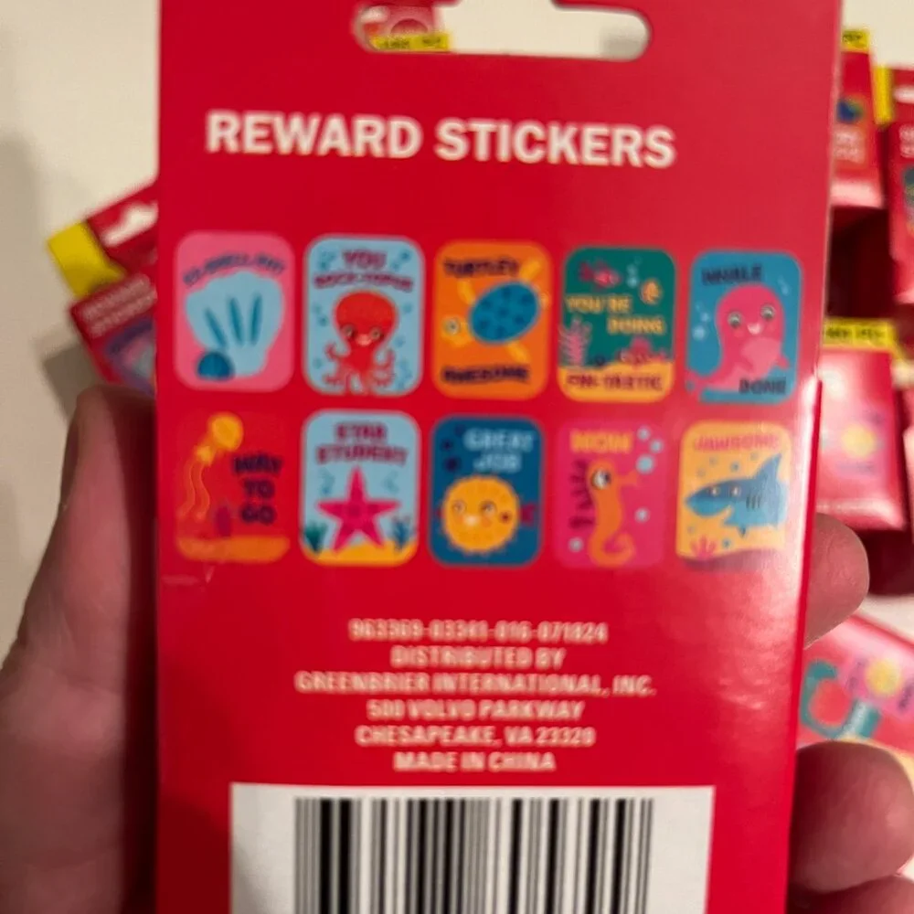 Teacher Reward Stickers  (12 Packs 2160 Total Stickers NEW Crafter’s Square‎
